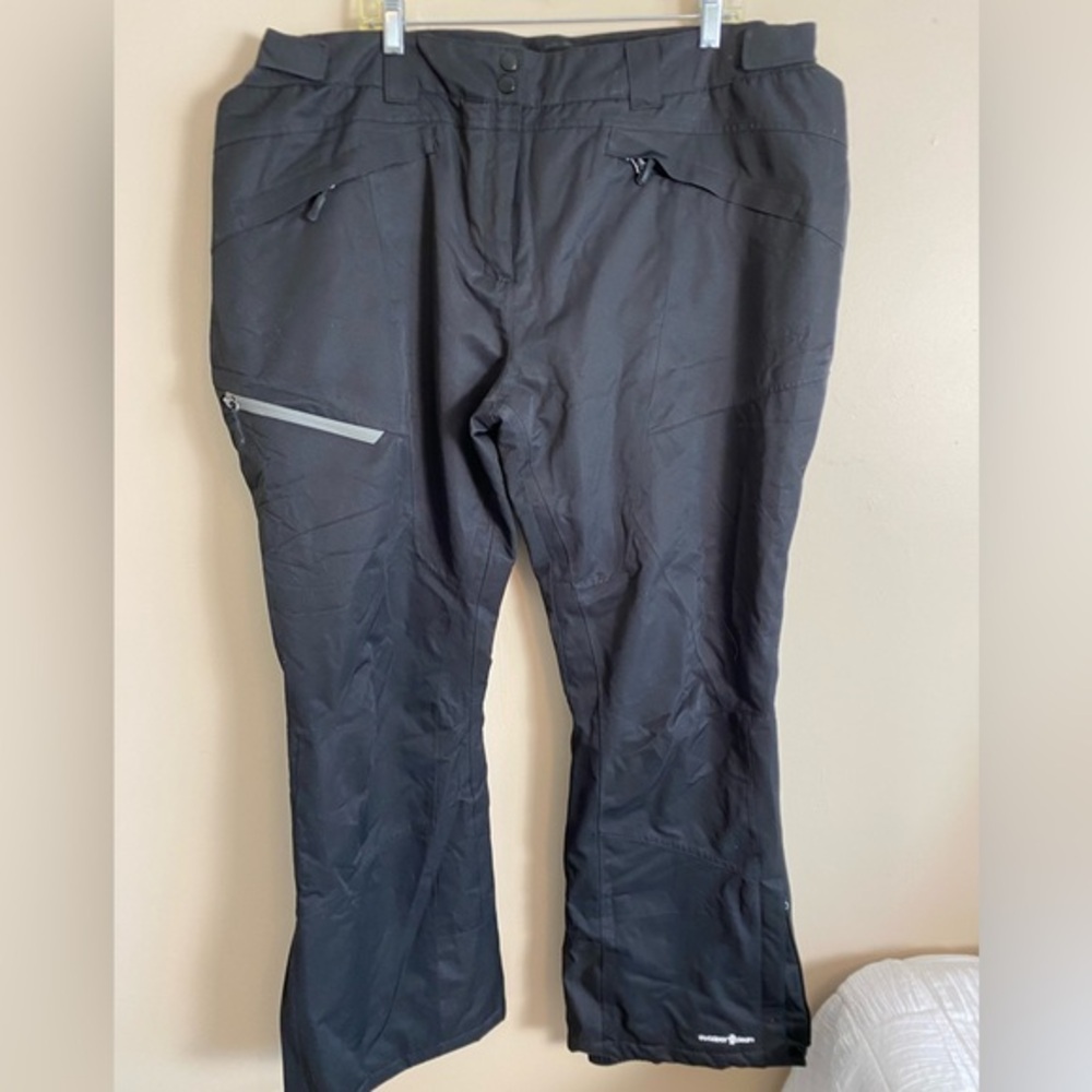 Outdoor Gear 3XL Men’s Black Snow Pants Adjustable Waist and Leg Openings